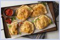 How big is a mellow mushroom calzone?